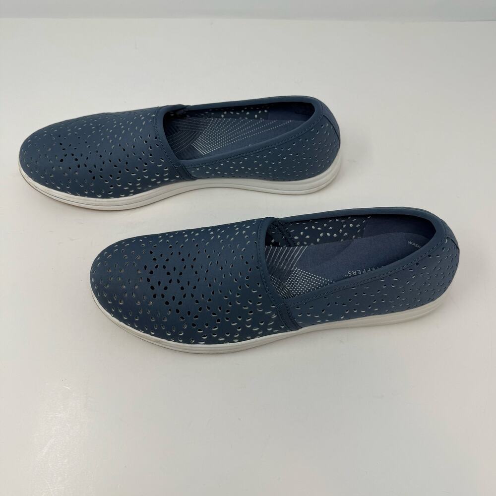 Clarks Cloudstepper Breeze Emily Slip On Shoes Womens 9 Blue Casual Comfort EUC - Picture 6 of 12